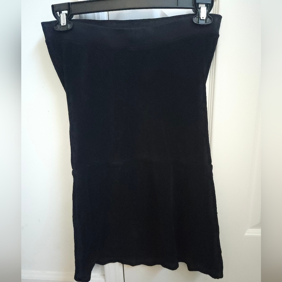 Juicy Couture Vintage Mini Strapless Drawstring Dress in Black - Picture 2 of 3